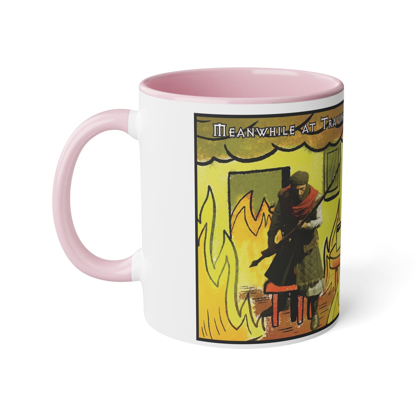 EU Product - "This is fine" Travincal 11oz Coffee Mug – For Diablo II Resurrected Players and Coffee Lovers