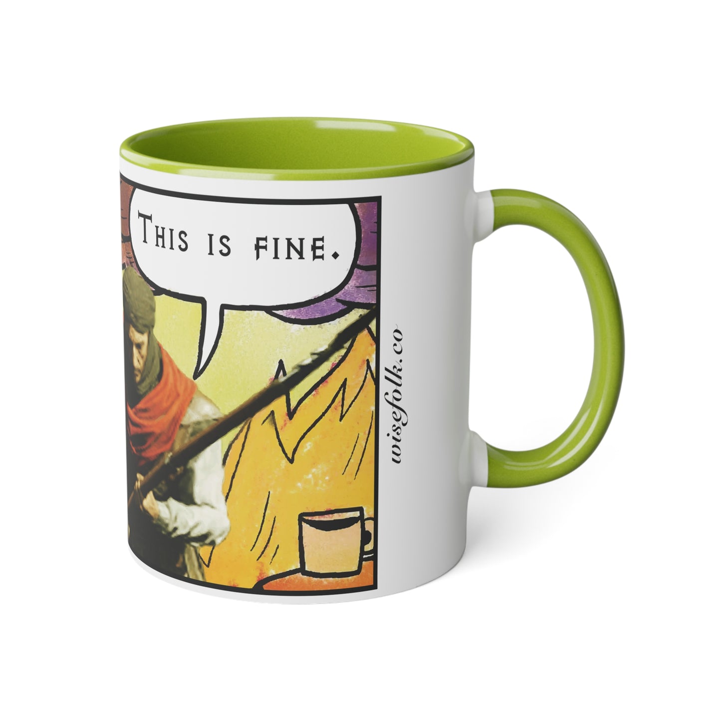 EU Product - "This is fine" Travincal 11oz Coffee Mug – For Diablo II Resurrected Players and Coffee Lovers