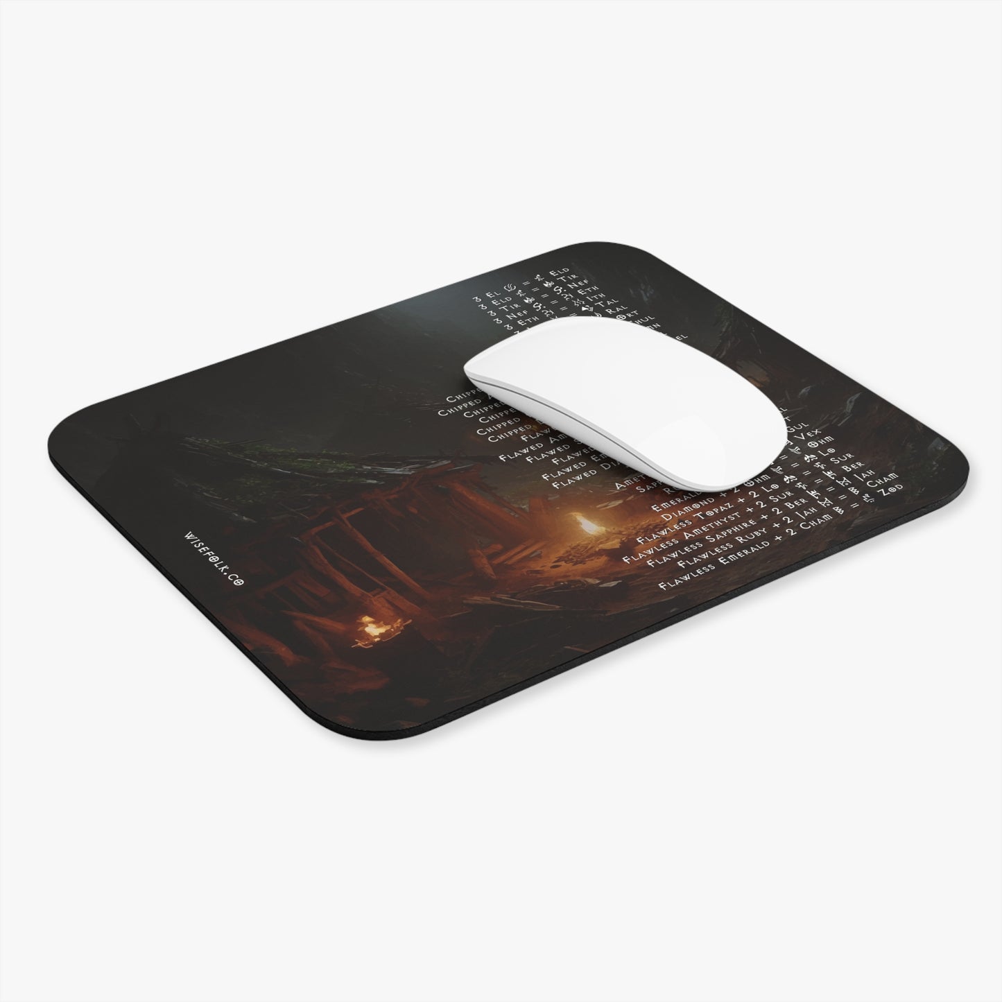 Diablo II Resurrected Horadric Cube Recipes Gamer Mouse Pad
