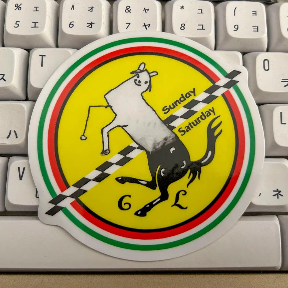 Charles Leclerc Saturday Sunday, Formula Dank Ferrari Formula 1 F1 Sticker - Funny Waterproof Sticker for Laptops, Water Bottles and Smooth Surfaces
