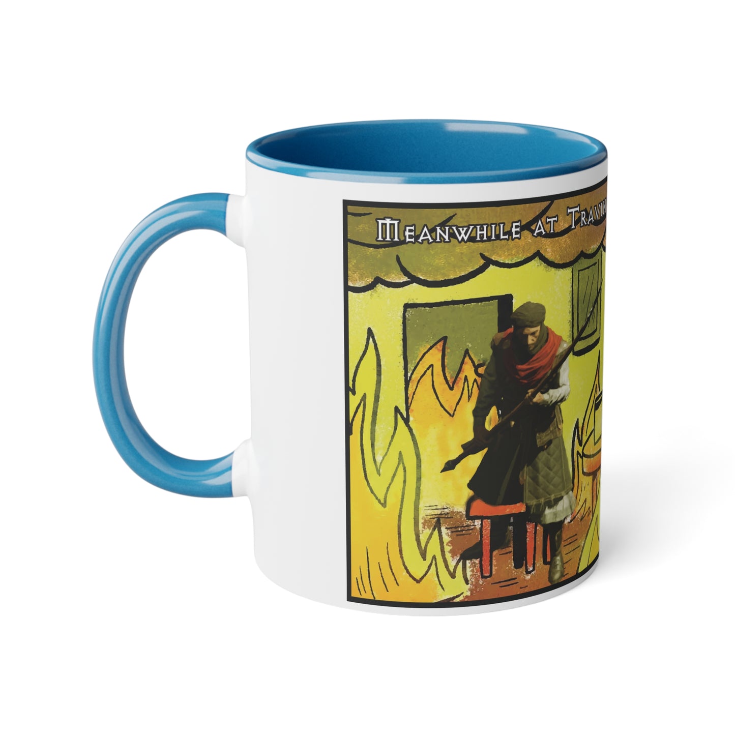EU Product - "This is fine" Travincal 11oz Coffee Mug – For Diablo II Resurrected Players and Coffee Lovers