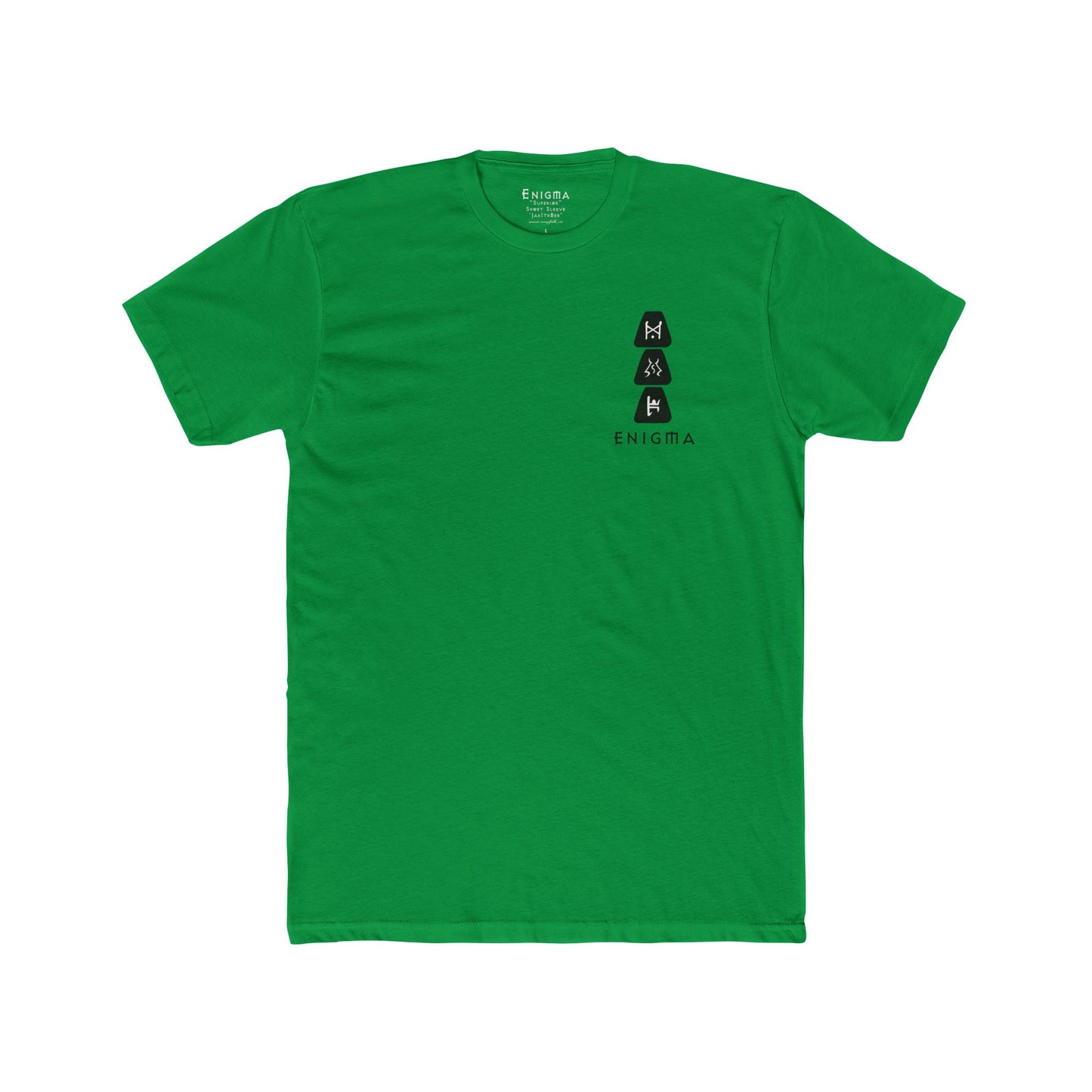 The Minimalist ENIGMA 'Jah Ith Ber' Runeword - Superior Cotton Next Level T-Shirt Base Color Variety Unisex Cotton Crew Tee