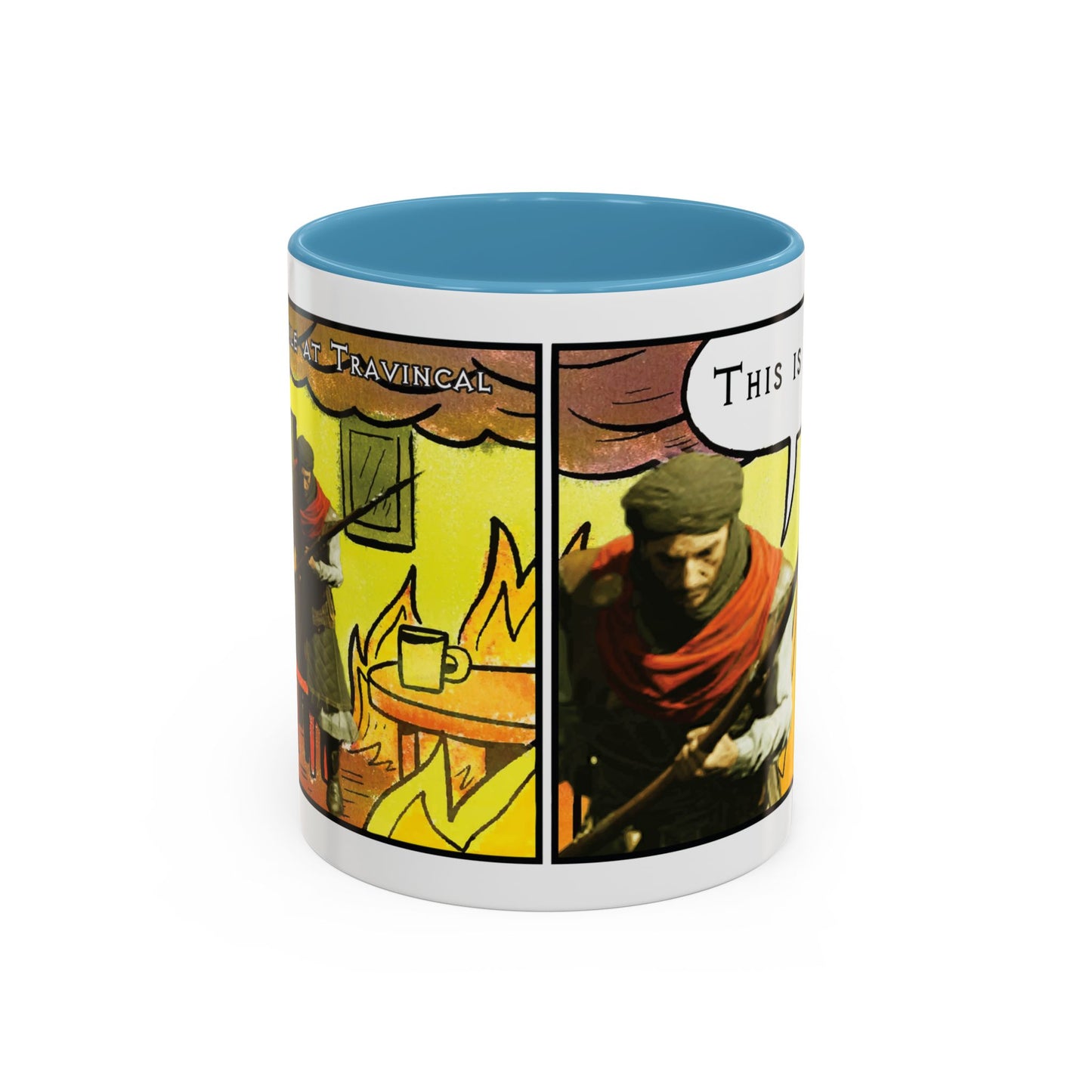 EU Product - "This is fine" Travincal 11oz Coffee Mug – For Diablo II Resurrected Players, Gamers and Coffee Lovers