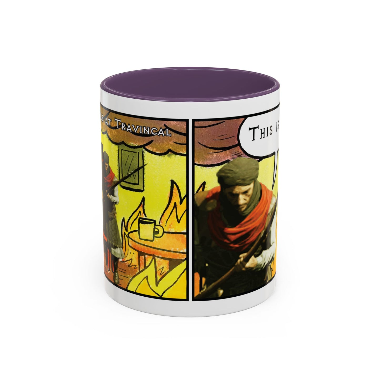 UK Product - "This is fine" Travincal 11oz Coffee Mug – For Diablo II Resurrected Players and Coffee Lovers