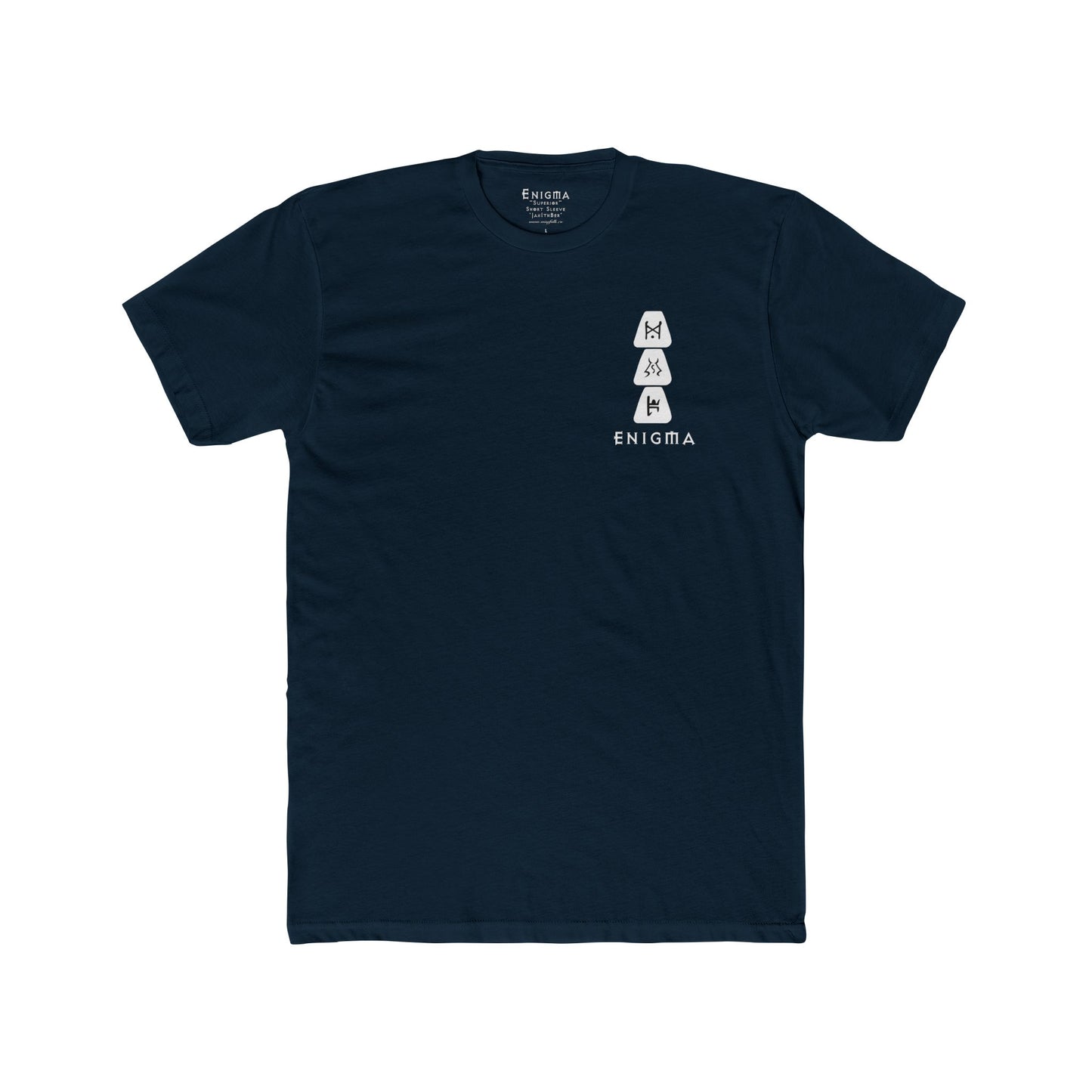 The Minimalist ENIGMA 'Jah Ith Ber' Runeword - Superior Cotton Next Level T-Shirt Base Color Variety Unisex Cotton Crew Tee
