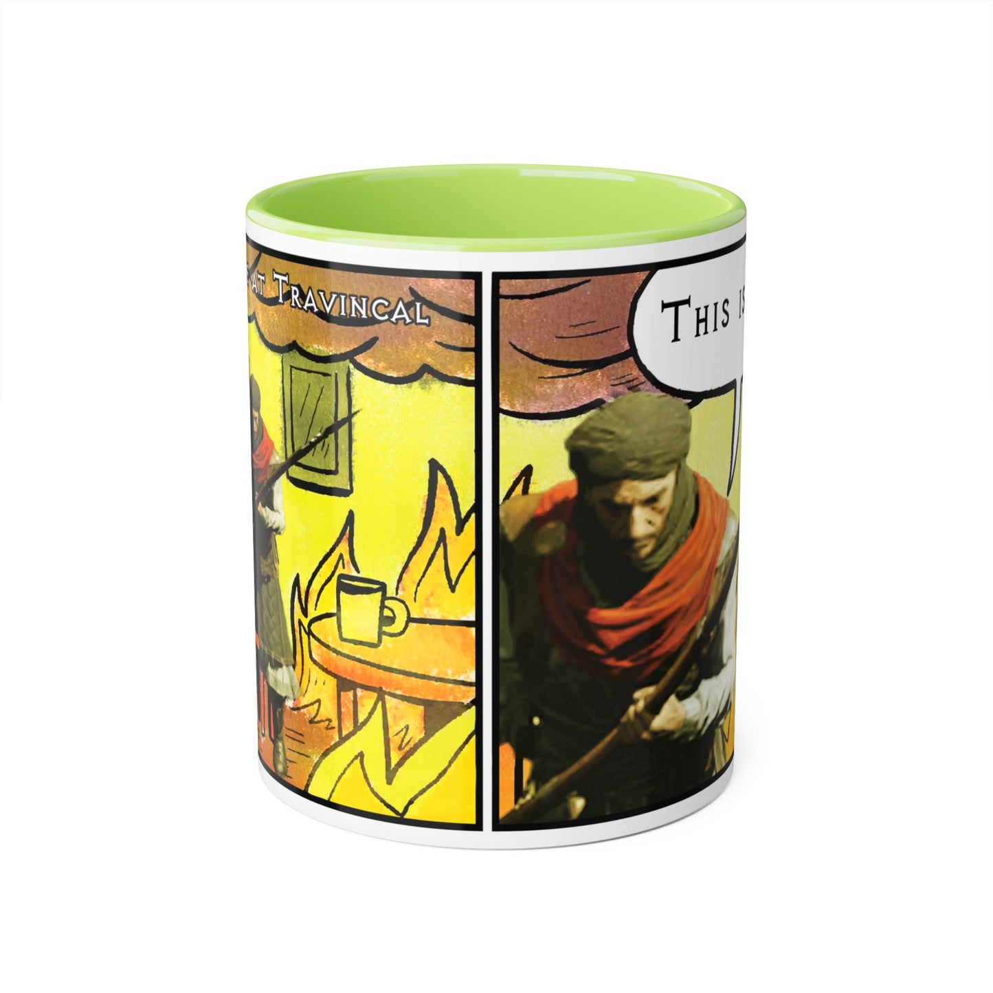 CANADA Product - "This is fine" Travincal 11oz Coffee Mug – For Diablo II Resurrected Players and Coffee Lovers