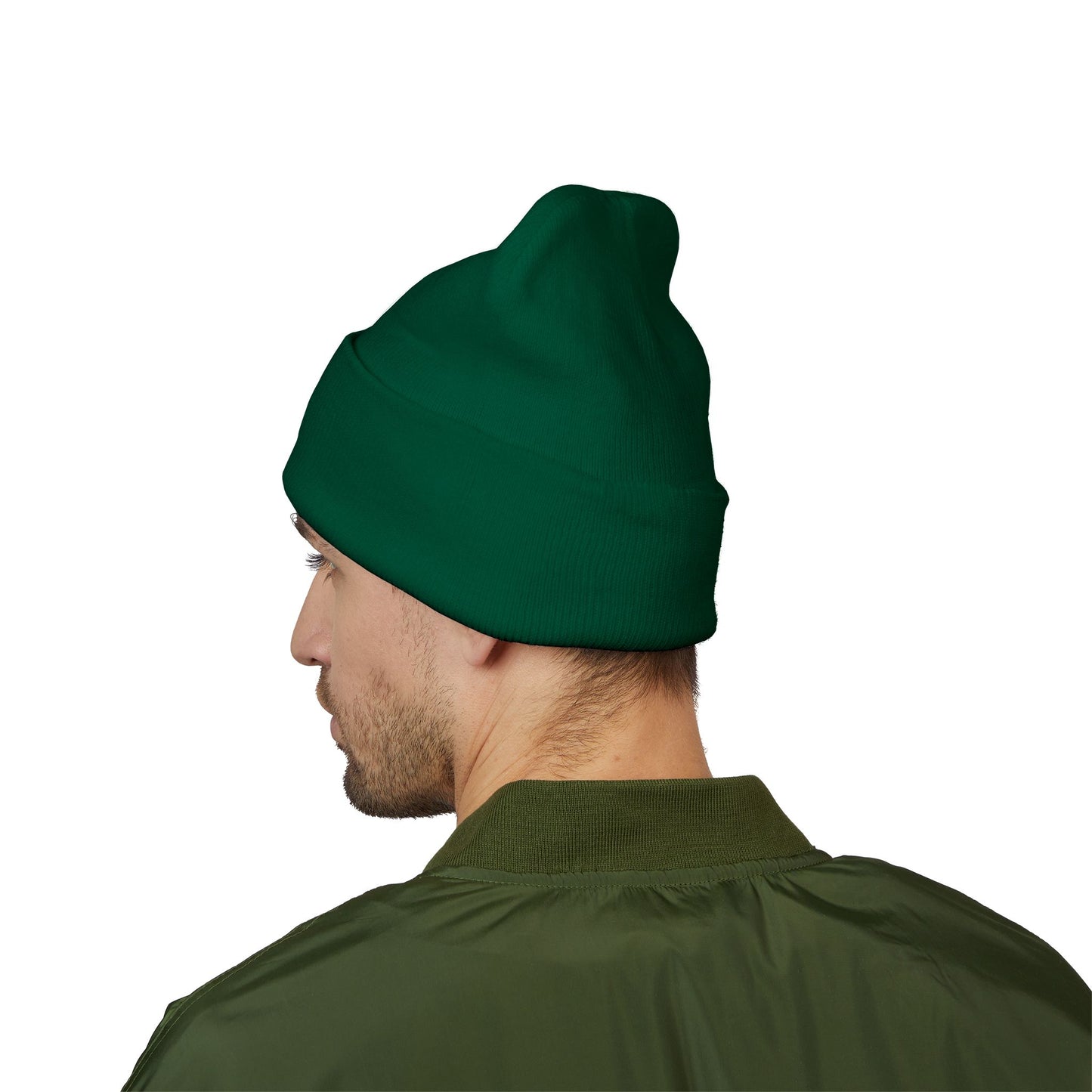 'Ist'ed HARLEQUIN CREST, Embroidered Unique Shako - Stylish Green Beanie for Every D2R Ladder Season