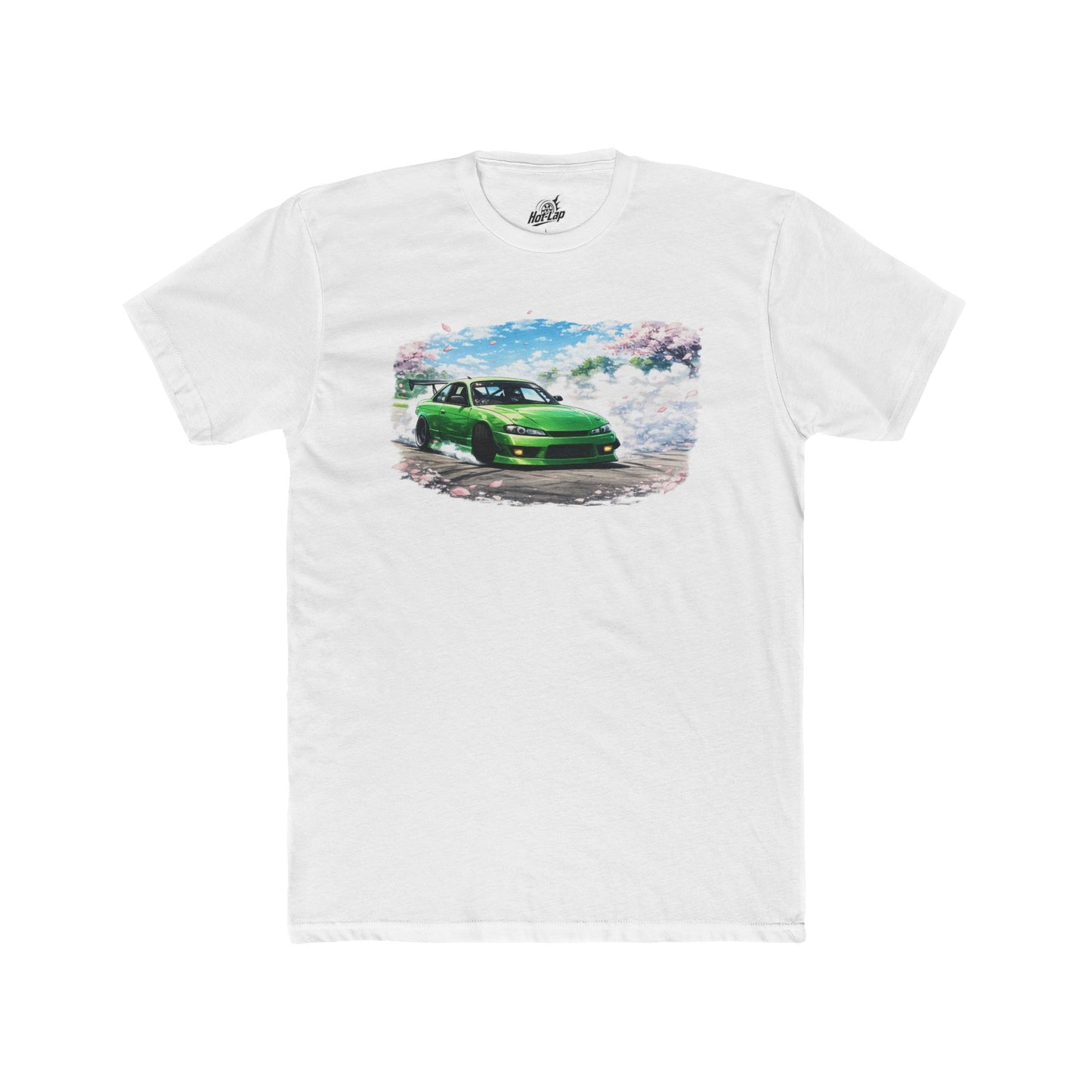 Green PeasTV S14 Drift Car Tee — 'Hot-Lap' Vintage Racer Graphic T-Shirt