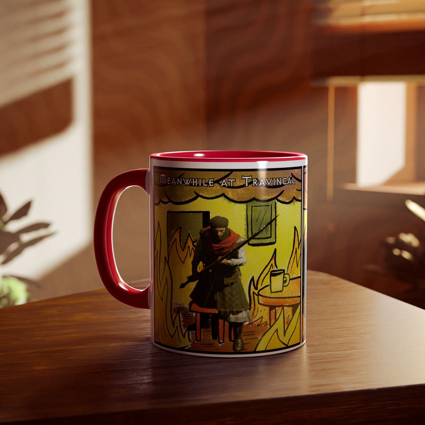 CANADA Product - "This is fine" Travincal 11oz Coffee Mug – For Diablo II Resurrected Players and Coffee Lovers