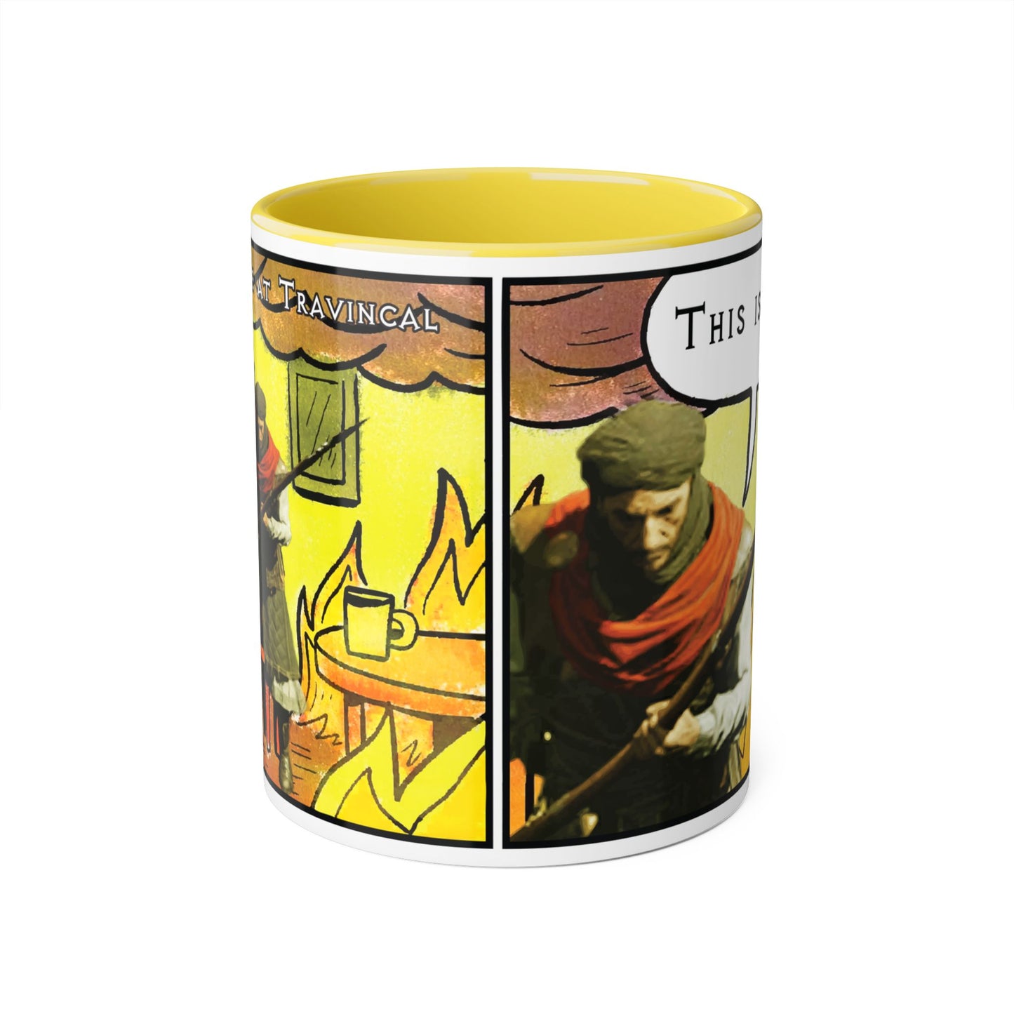 CANADA Product - "This is fine" Travincal 11oz Coffee Mug – For Diablo II Resurrected Players and Coffee Lovers