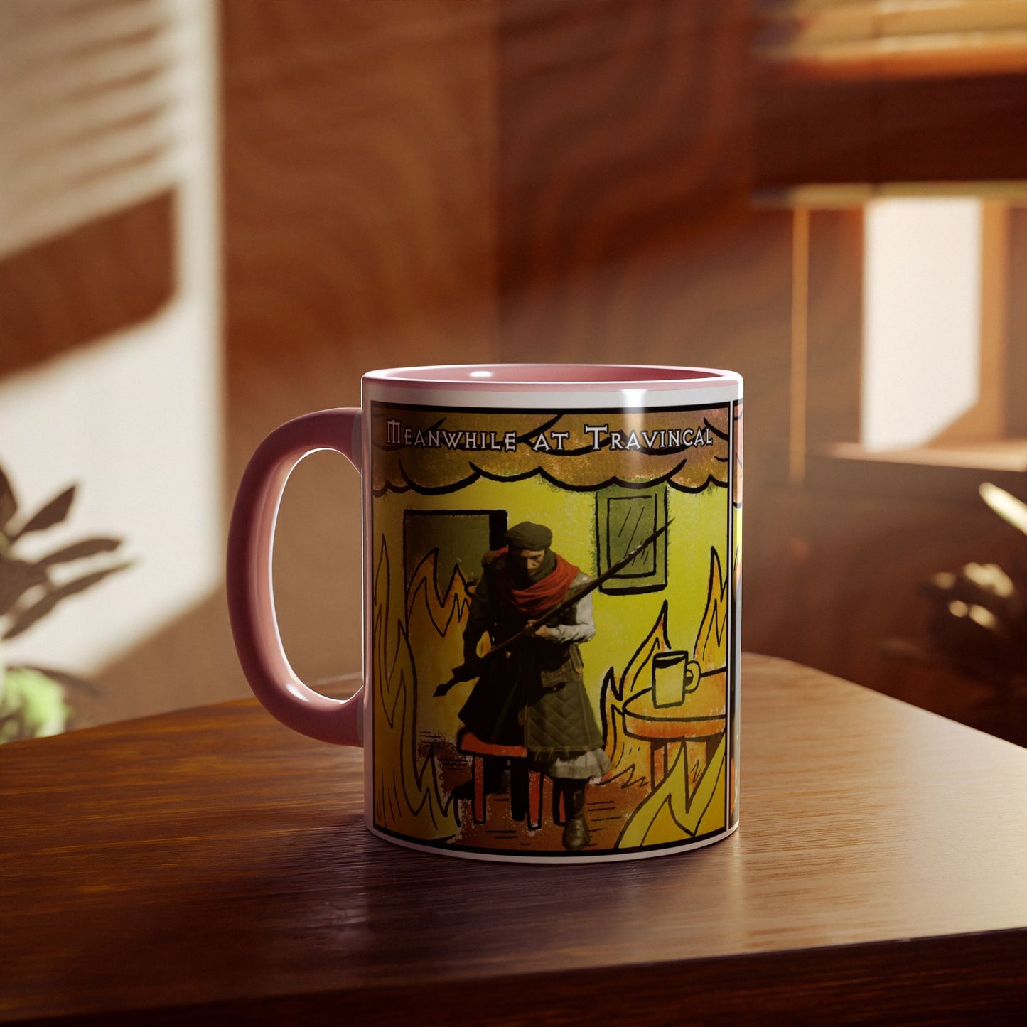CANADA Product - "This is fine" Travincal 11oz Coffee Mug – For Diablo II Resurrected Players and Coffee Lovers