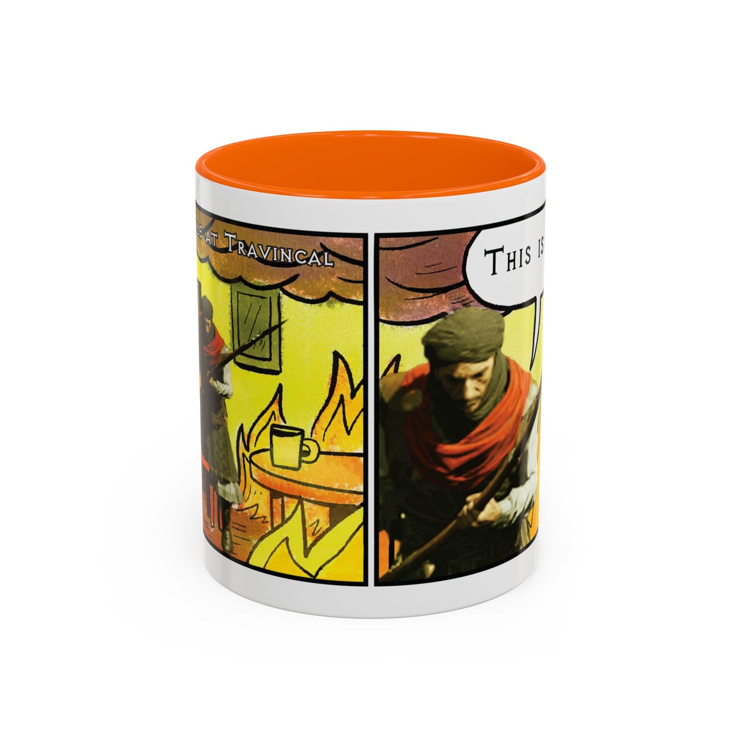 EU Product - "This is fine" Travincal 11oz Coffee Mug – For Diablo II Resurrected Players, Gamers and Coffee Lovers