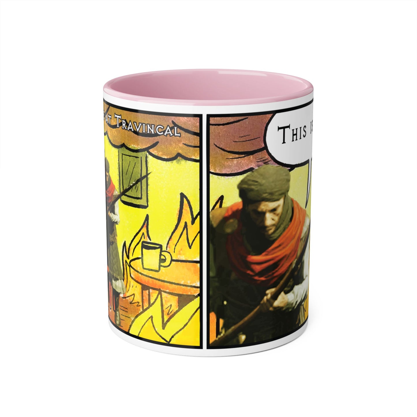 CANADA Product - "This is fine" Travincal 11oz Coffee Mug – For Diablo II Resurrected Players and Coffee Lovers