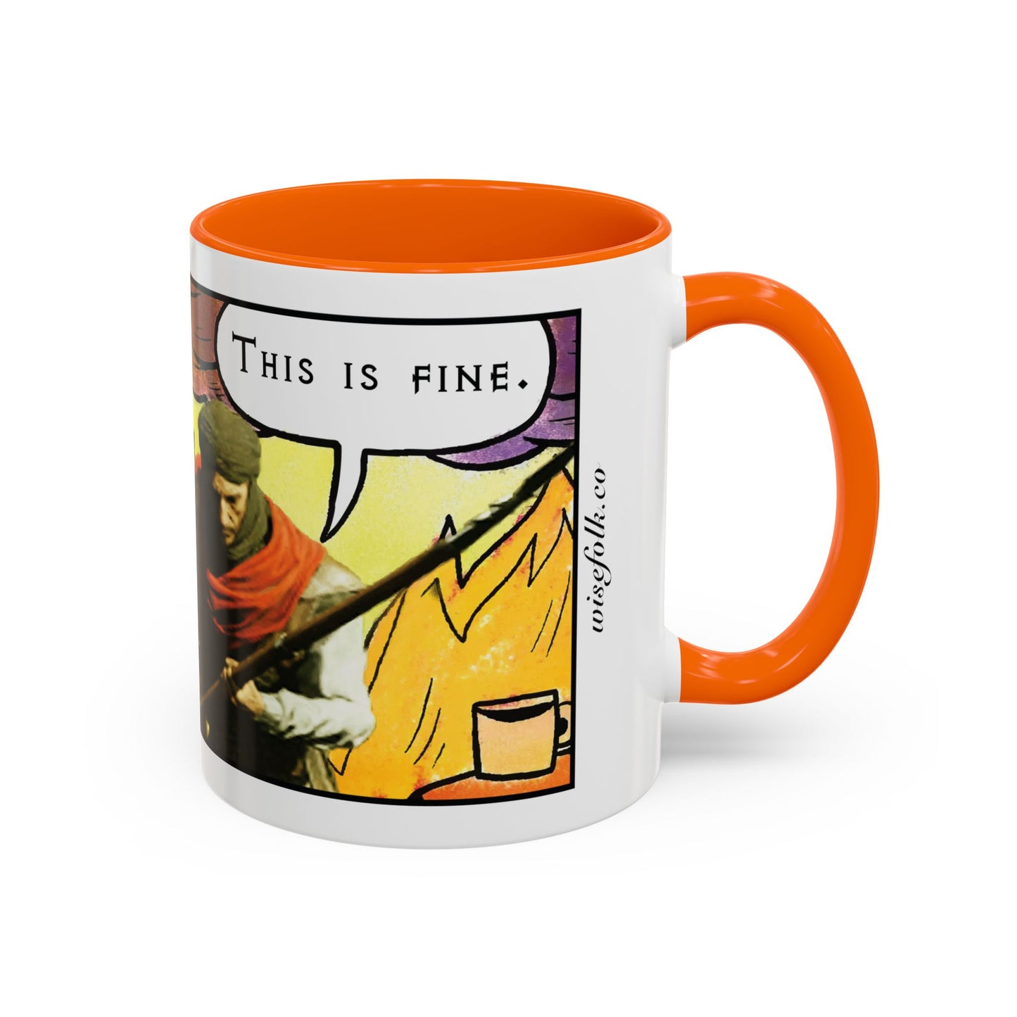 UK Product - "This is fine" Travincal 11oz Coffee Mug – For Diablo II Resurrected Players and Coffee Lovers