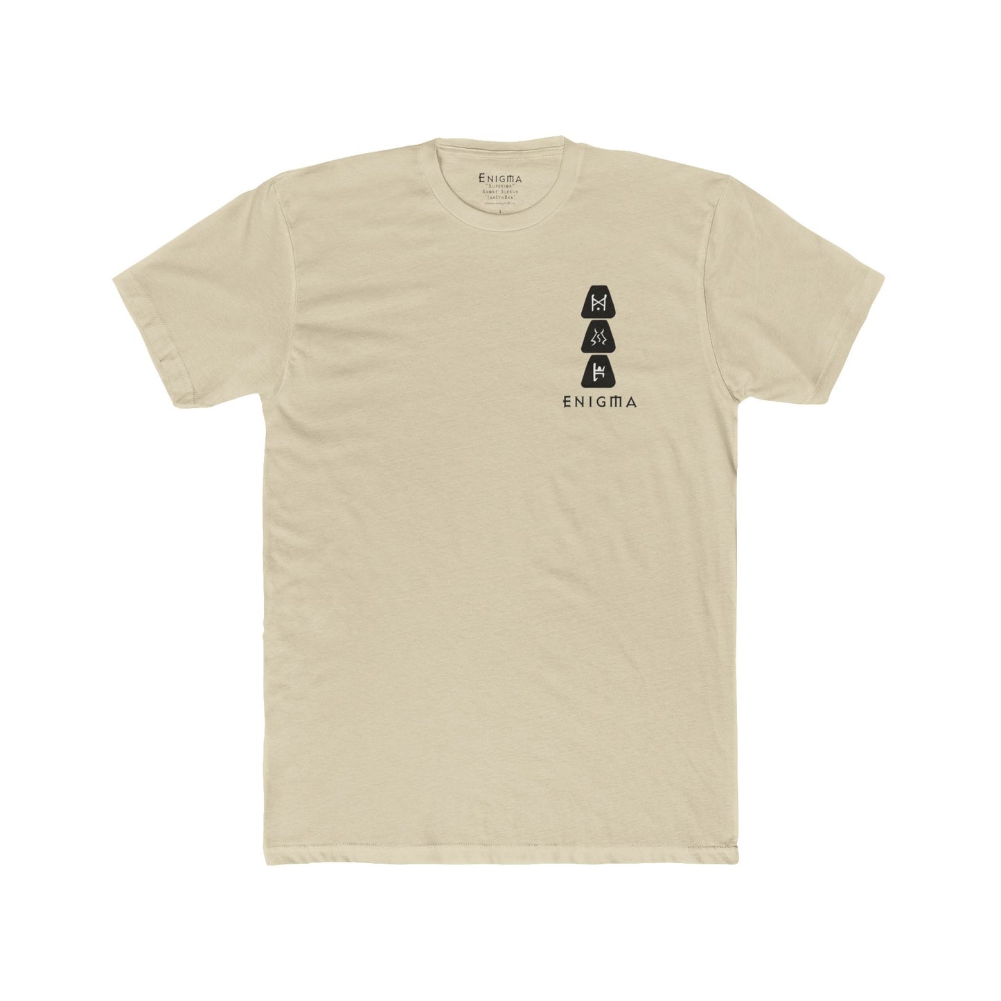 The Minimalist ENIGMA 'Jah Ith Ber' Runeword - Superior Cotton Next Level T-Shirt Base Color Variety Unisex Cotton Crew Tee