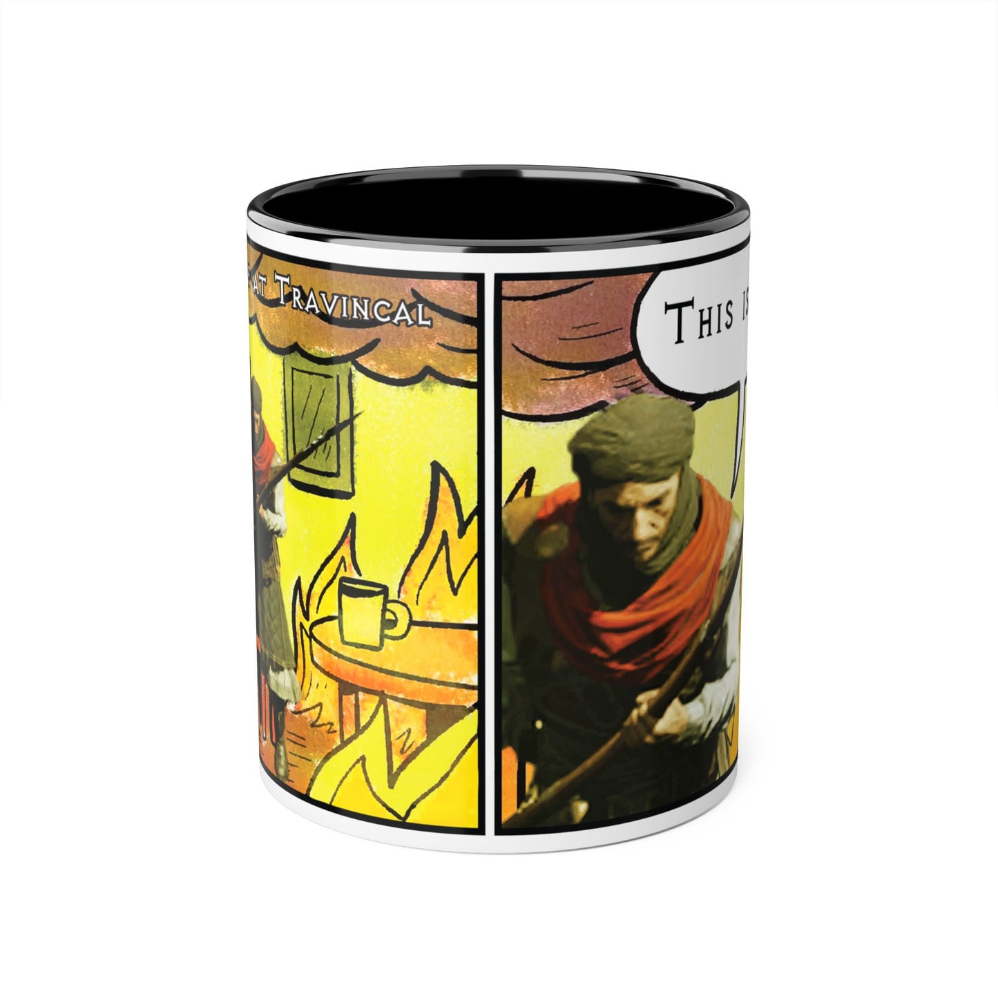 CANADA Product - "This is fine" Travincal 11oz Coffee Mug – For Diablo II Resurrected Players and Coffee Lovers