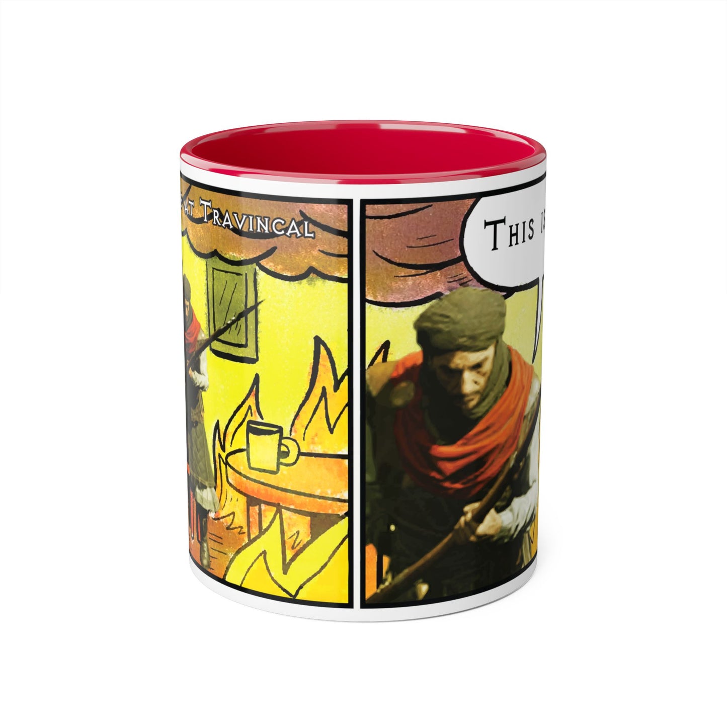 CANADA Product - "This is fine" Travincal 11oz Coffee Mug – For Diablo II Resurrected Players and Coffee Lovers