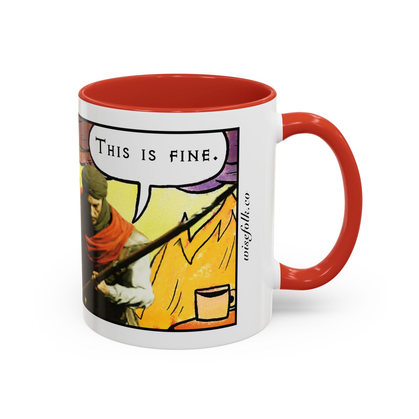 UK Product - "This is fine" Travincal 11oz Coffee Mug – For Diablo II Resurrected Players and Coffee Lovers