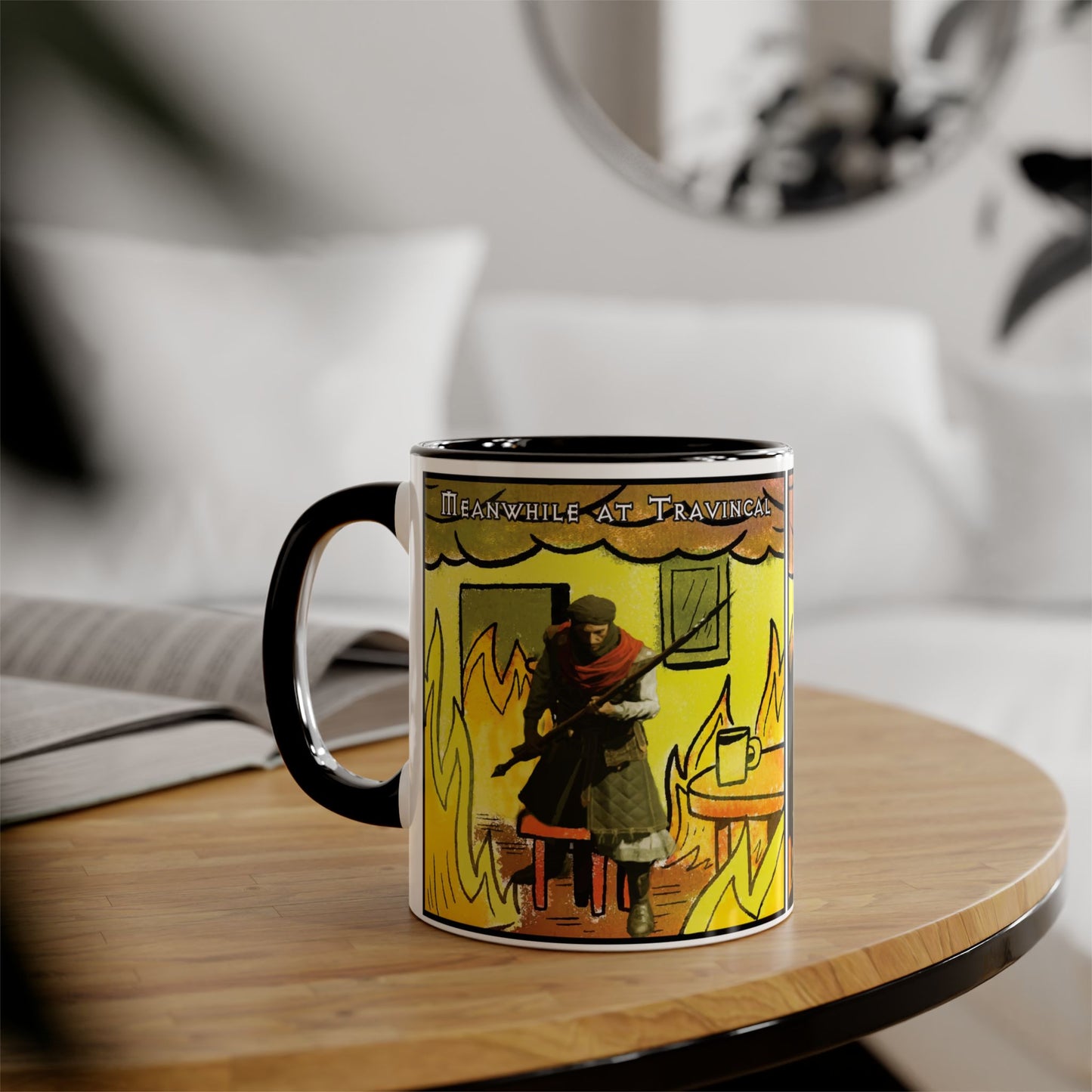 CANADA Product - "This is fine" Travincal 11oz Coffee Mug – For Diablo II Resurrected Players and Coffee Lovers