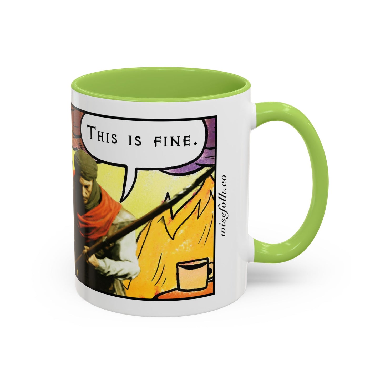 UK Product - "This is fine" Travincal 11oz Coffee Mug – For Diablo II Resurrected Players and Coffee Lovers