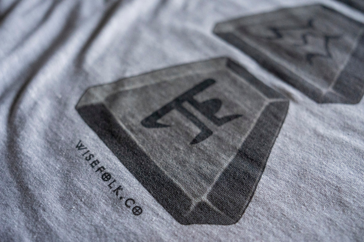 The ENIGMA 'Jah Ith Ber' Runeword - Big and Bold Runes, Superior Cotton Next Level T-Shirt Base