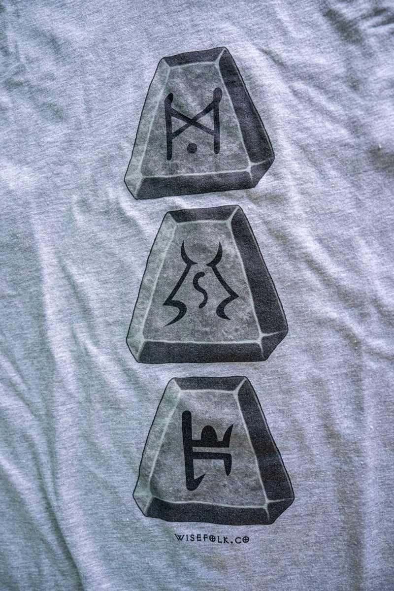 The ENIGMA 'Jah Ith Ber' Runeword - Big and Bold Runes, Superior Cotton Next Level T-Shirt Base