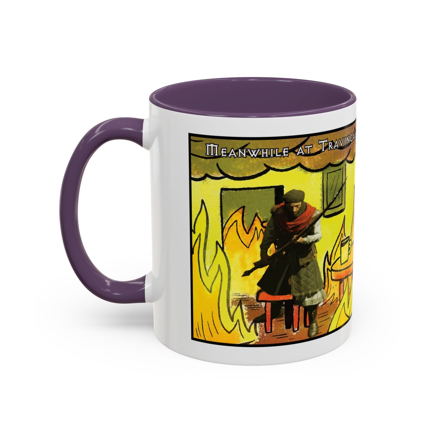 UK Product - "This is fine" Travincal 11oz Coffee Mug – For Diablo II Resurrected Players and Coffee Lovers