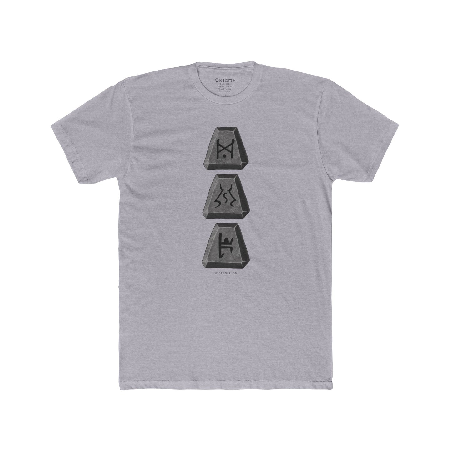 The ENIGMA 'Jah Ith Ber' Runeword - Big and Bold Runes, Superior Cotton Next Level T-Shirt Base