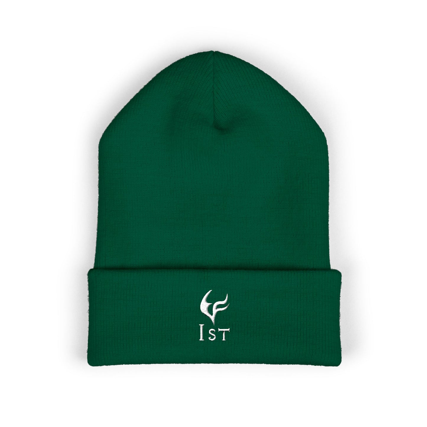 'Ist'ed HARLEQUIN CREST, Embroidered Unique Shako - Stylish Green Beanie for Every D2R Ladder Season