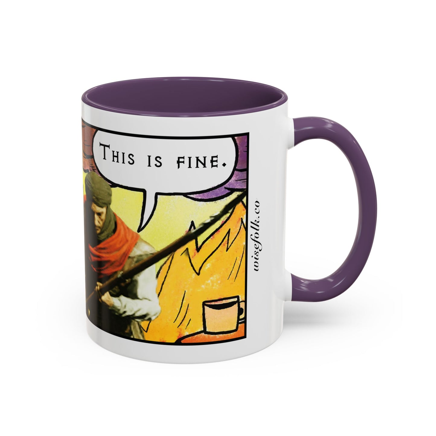 UK Product - "This is fine" Travincal 11oz Coffee Mug – For Diablo II Resurrected Players and Coffee Lovers