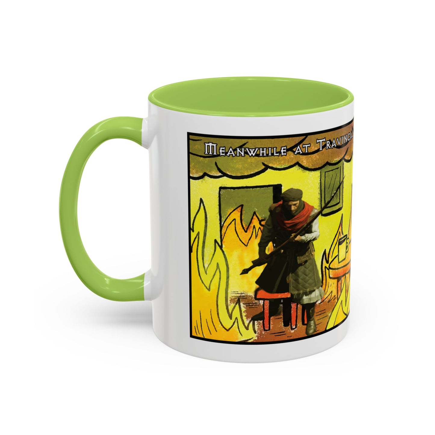 UK Product - "This is fine" Travincal 11oz Coffee Mug – For Diablo II Resurrected Players and Coffee Lovers
