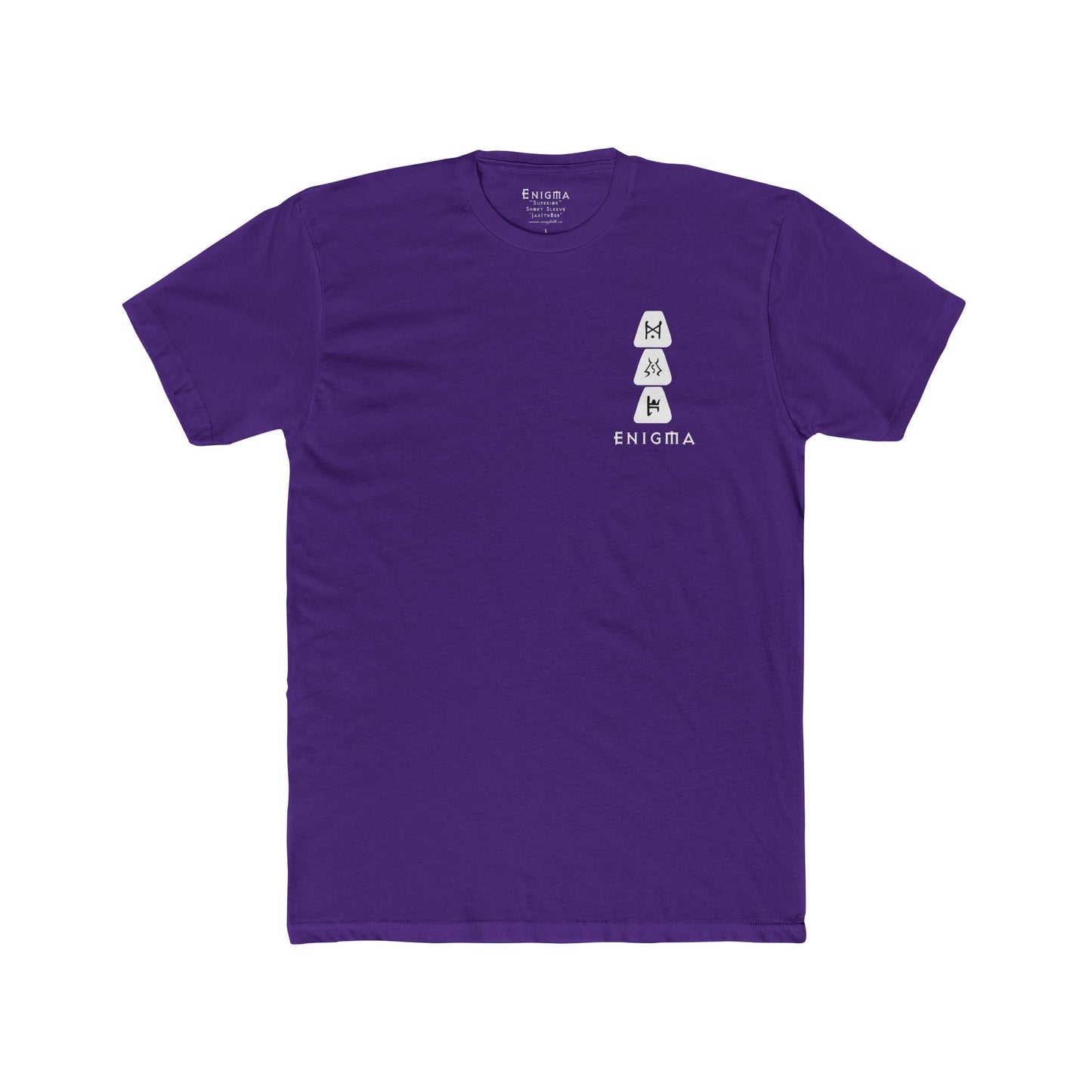 The Minimalist ENIGMA 'Jah Ith Ber' Runeword - Superior Cotton Next Level T-Shirt Base Color Variety Unisex Cotton Crew Tee