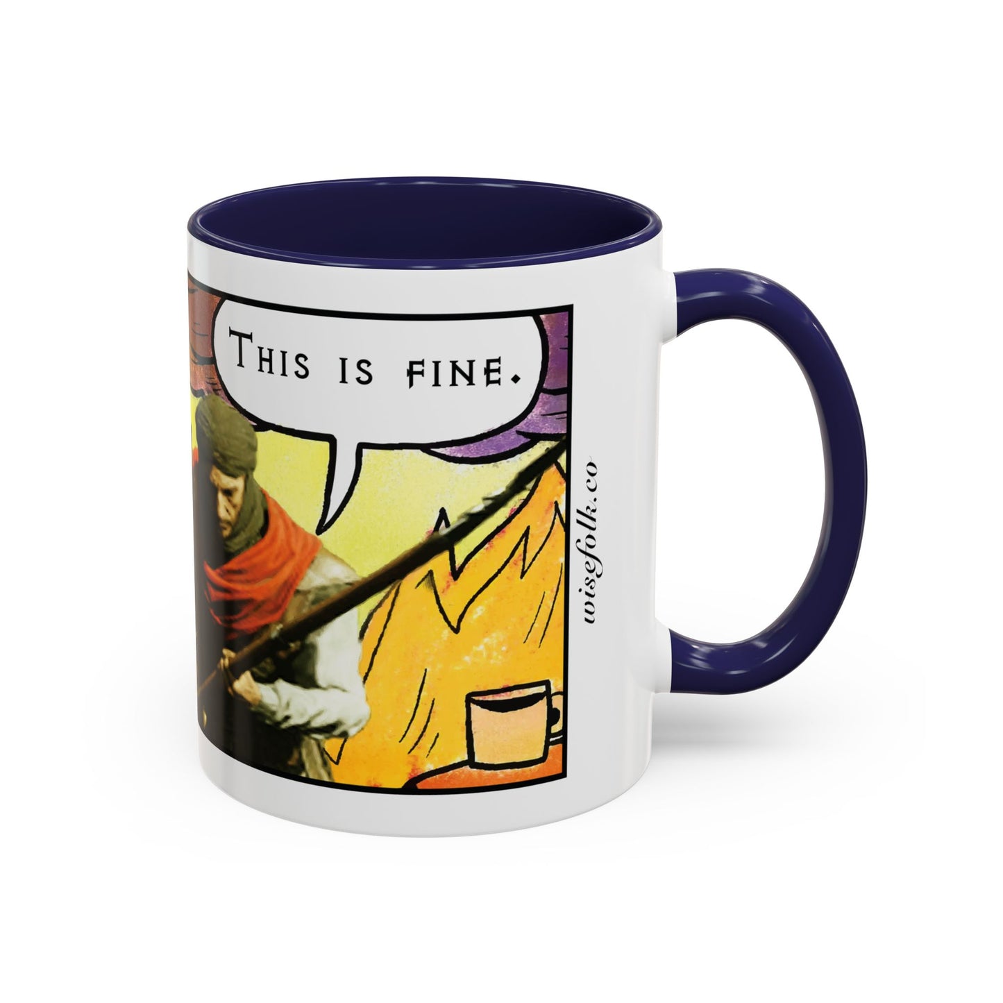 UK Product - "This is fine" Travincal 11oz Coffee Mug – For Diablo II Resurrected Players and Coffee Lovers