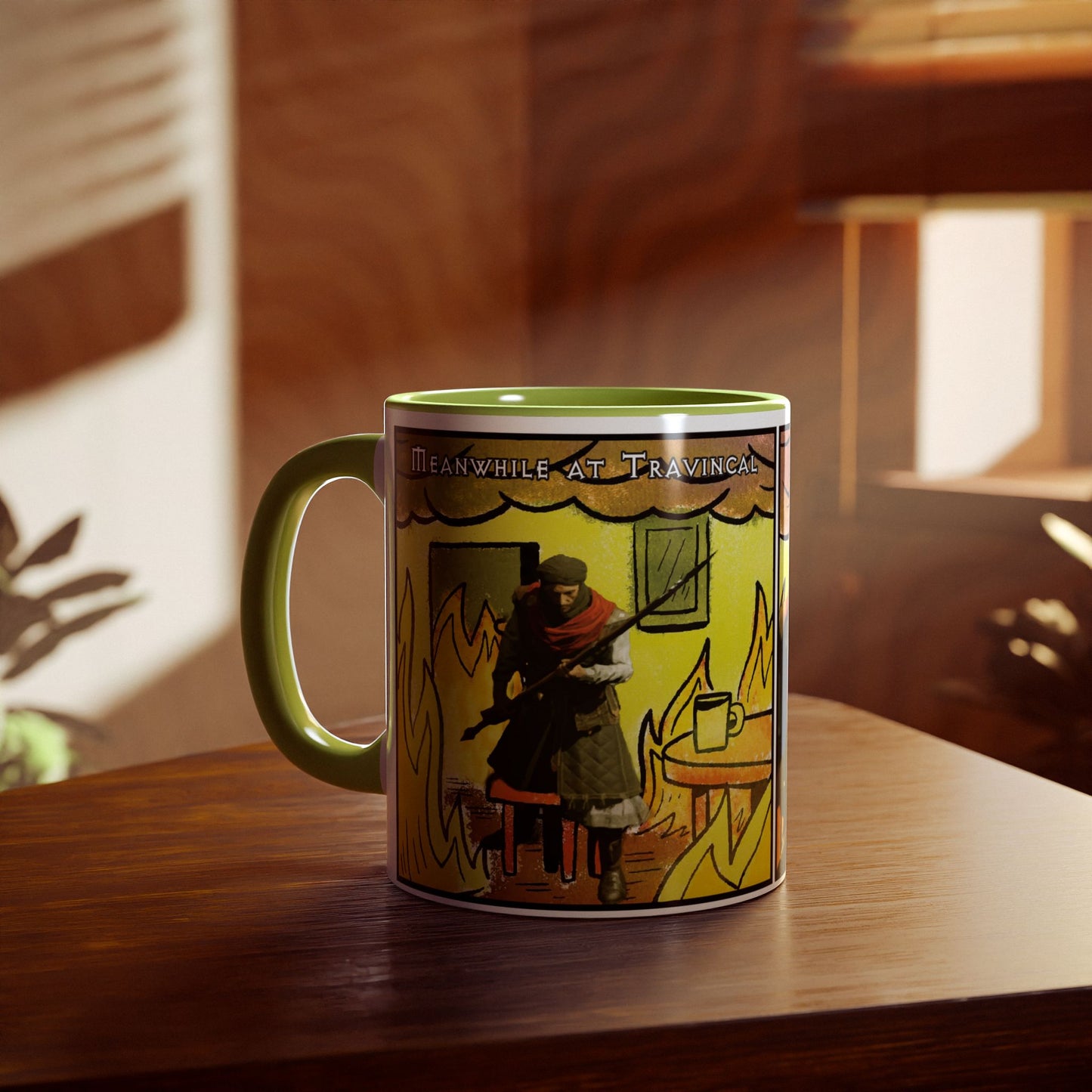 CANADA Product - "This is fine" Travincal 11oz Coffee Mug – For Diablo II Resurrected Players and Coffee Lovers