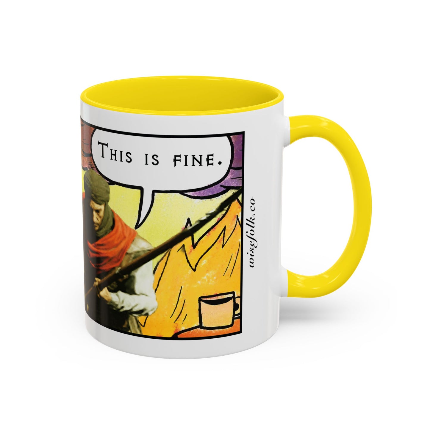 EU Product - "This is fine" Travincal 11oz Coffee Mug – For Diablo II Resurrected Players, Gamers and Coffee Lovers
