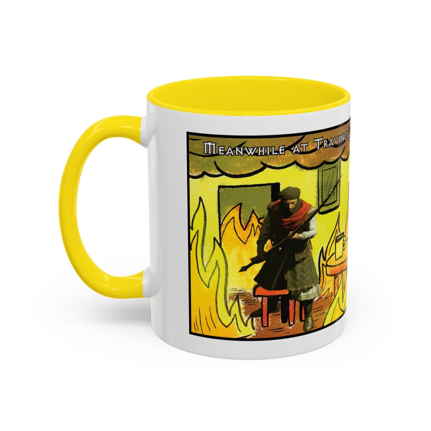 EU Product - "This is fine" Travincal 11oz Coffee Mug – For Diablo II Resurrected Players, Gamers and Coffee Lovers