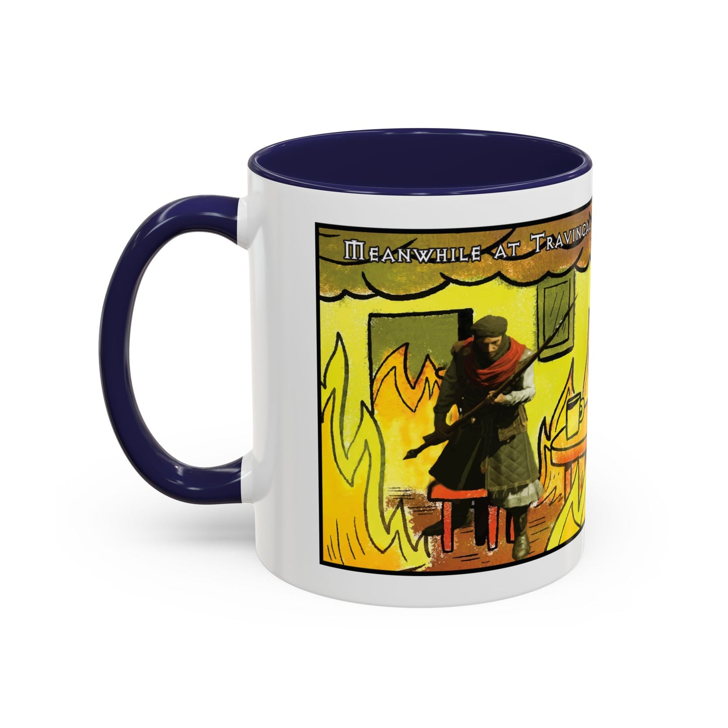 EU Product - "This is fine" Travincal 11oz Coffee Mug – For Diablo II Resurrected Players, Gamers and Coffee Lovers