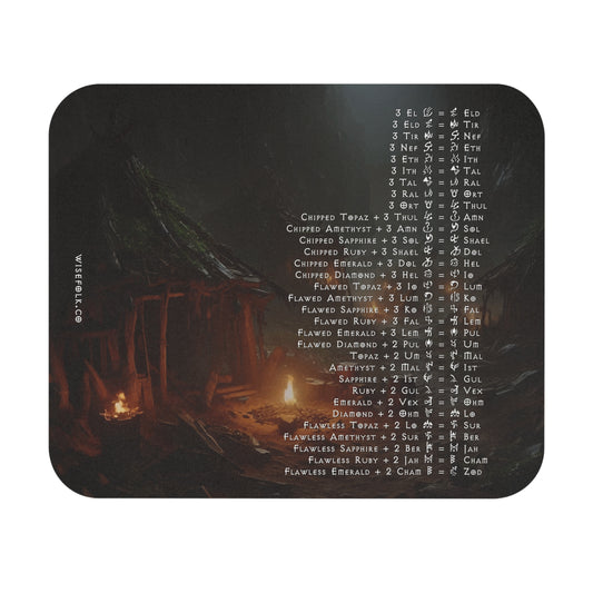 Diablo II Resurrected Horadric Cube Recipes Gamer Mouse Pad