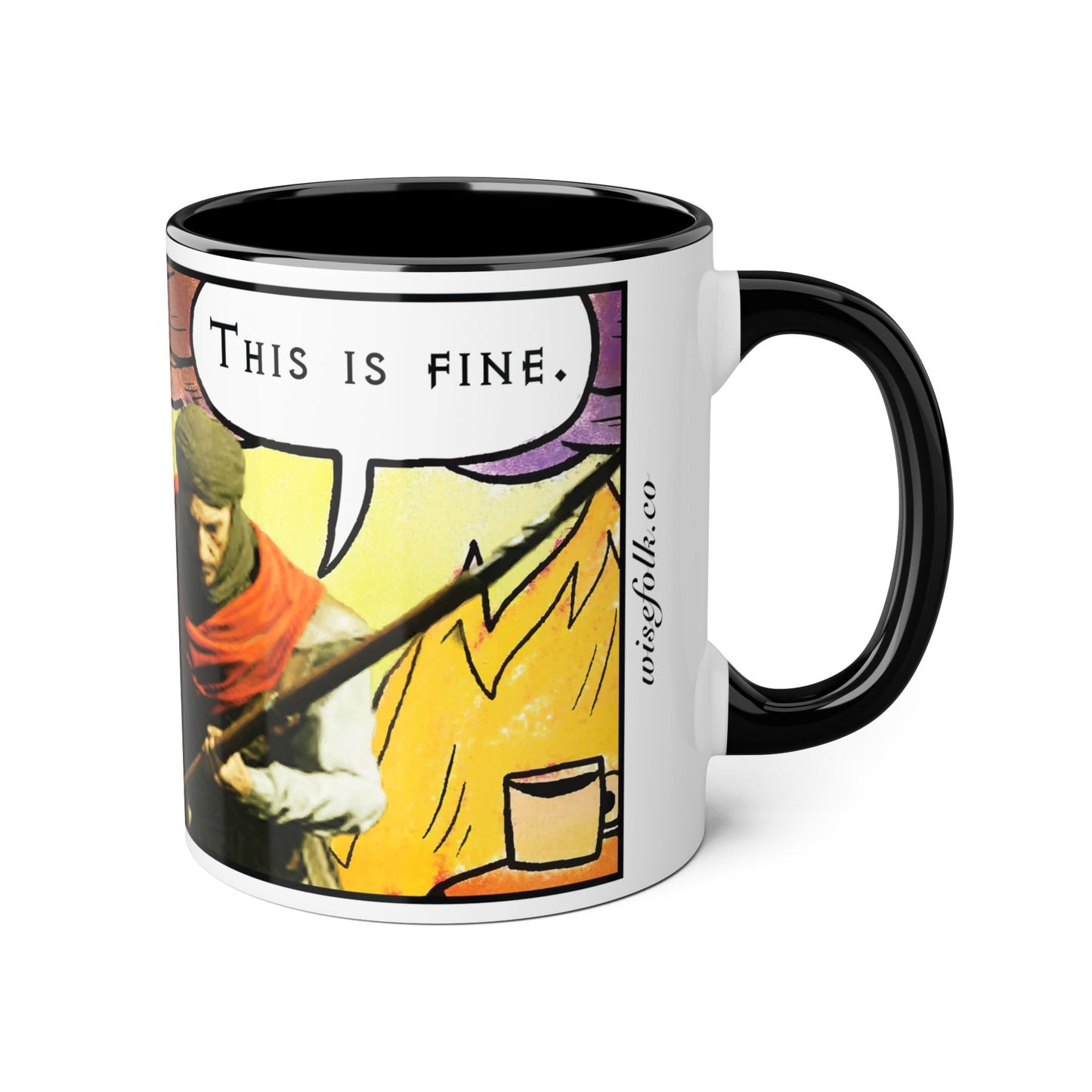 CANADA Product - "This is fine" Travincal 11oz Coffee Mug – For Diablo II Resurrected Players and Coffee Lovers