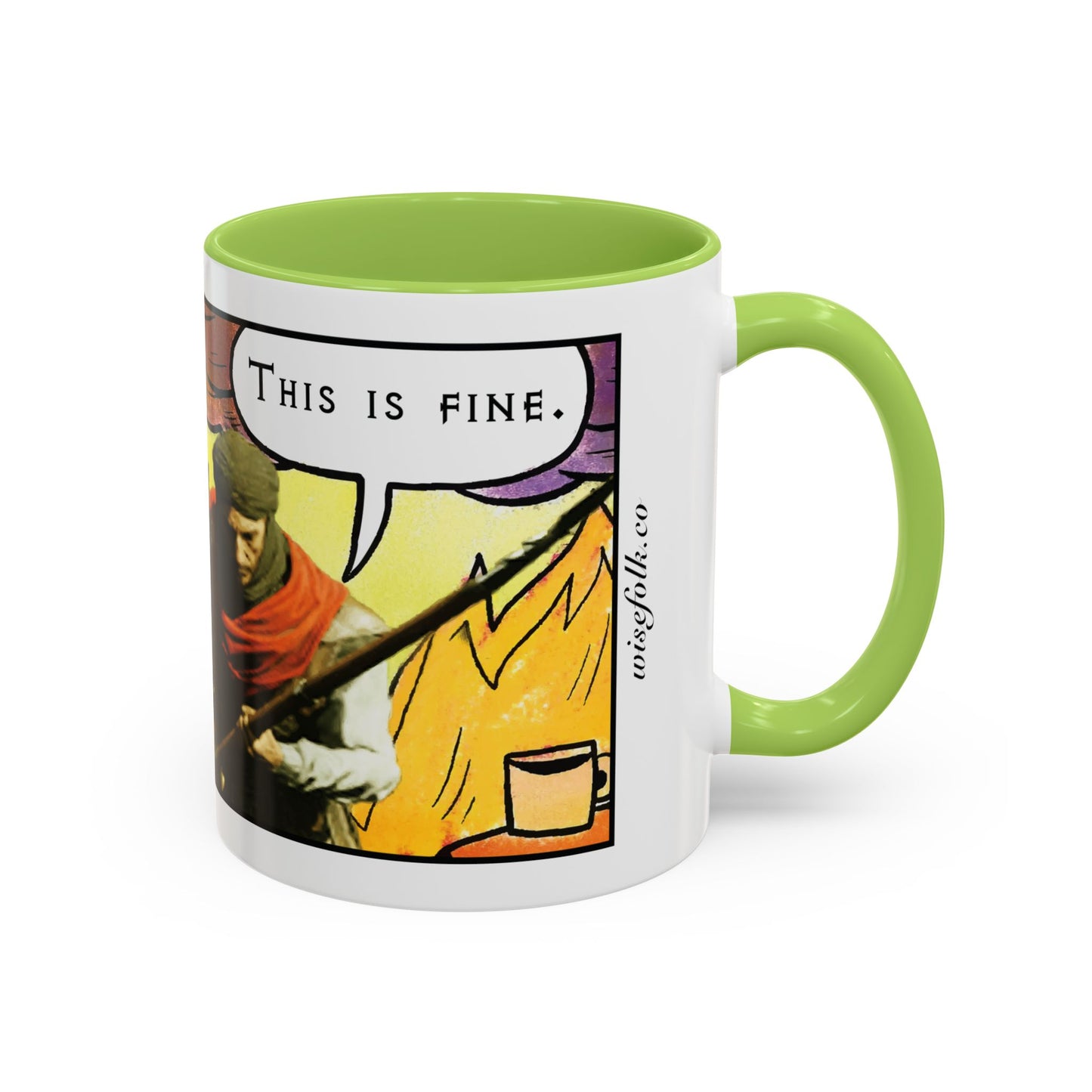 EU Product - "This is fine" Travincal 11oz Coffee Mug – For Diablo II Resurrected Players, Gamers and Coffee Lovers