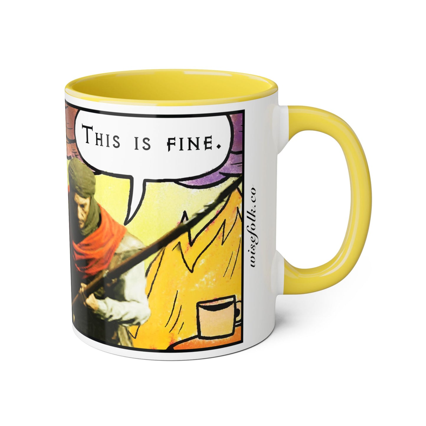 CANADA Product - "This is fine" Travincal 11oz Coffee Mug – For Diablo II Resurrected Players and Coffee Lovers