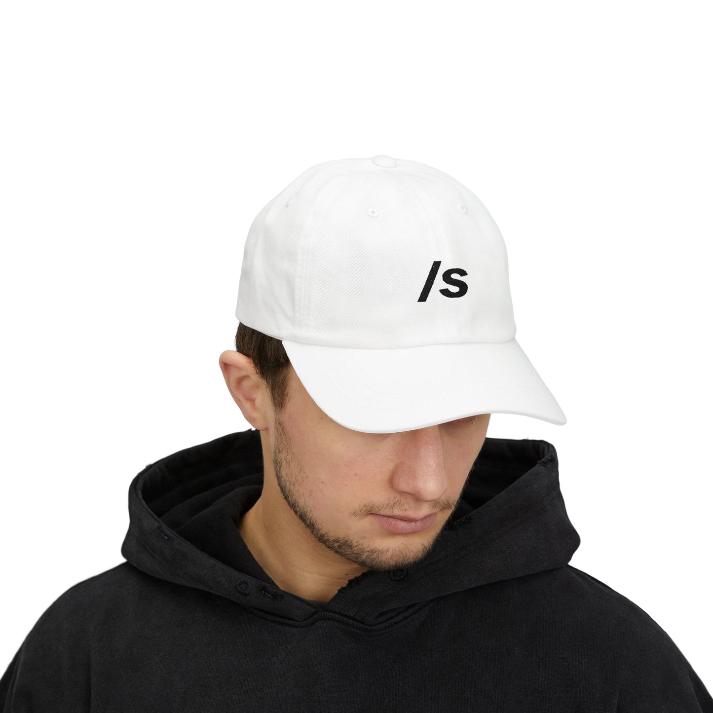 Sarcasm “/s” BLACK Embroidery Classic Dad Hat – Reddit Style Sarcastic Meme Trendy Adjustable Cotton Cap for Casual Outfits