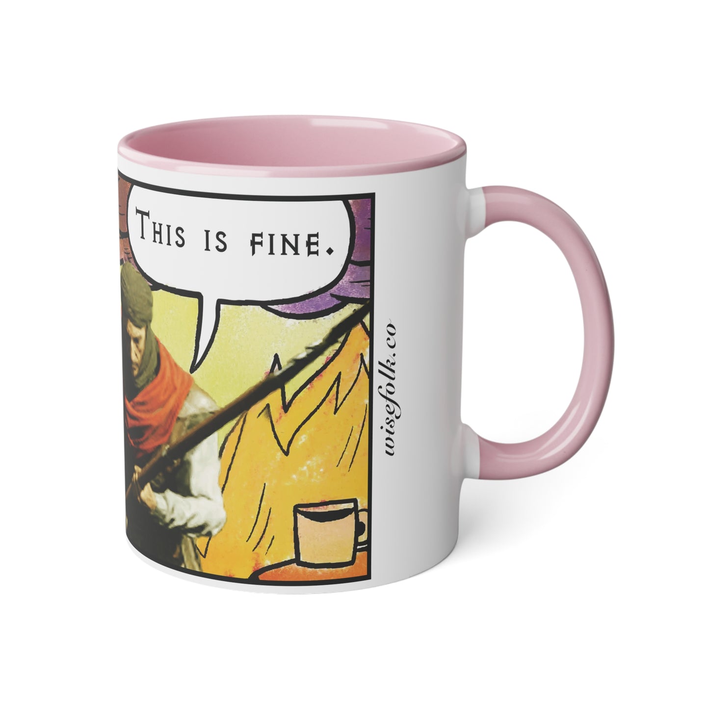 EU Product - "This is fine" Travincal 11oz Coffee Mug – For Diablo II Resurrected Players and Coffee Lovers